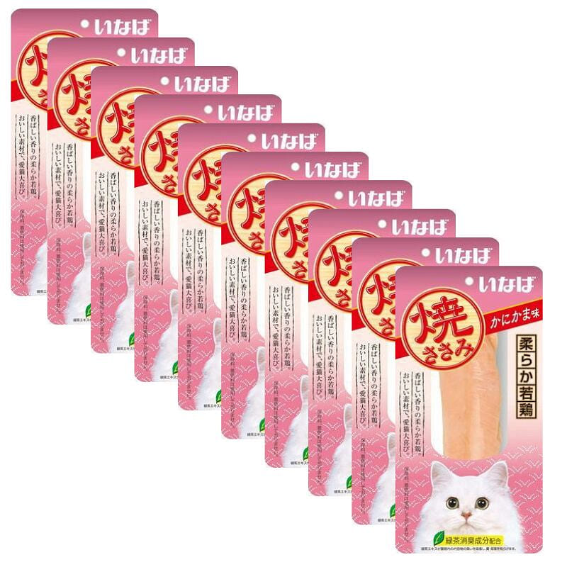 Inaba Cat Snacks Baked Crab Sticks 10 Pieces 1 개