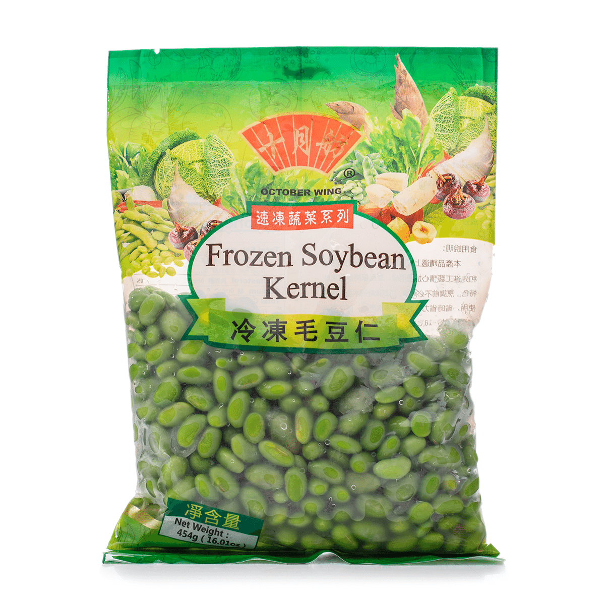 October Wing Soybean Kernel Frozen 454 g