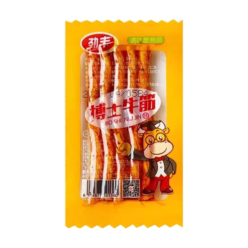 Dr. Jinfeng Vegetarian Beef Tendon Spicy Sticks 20g [Sachet] 20 กรัม