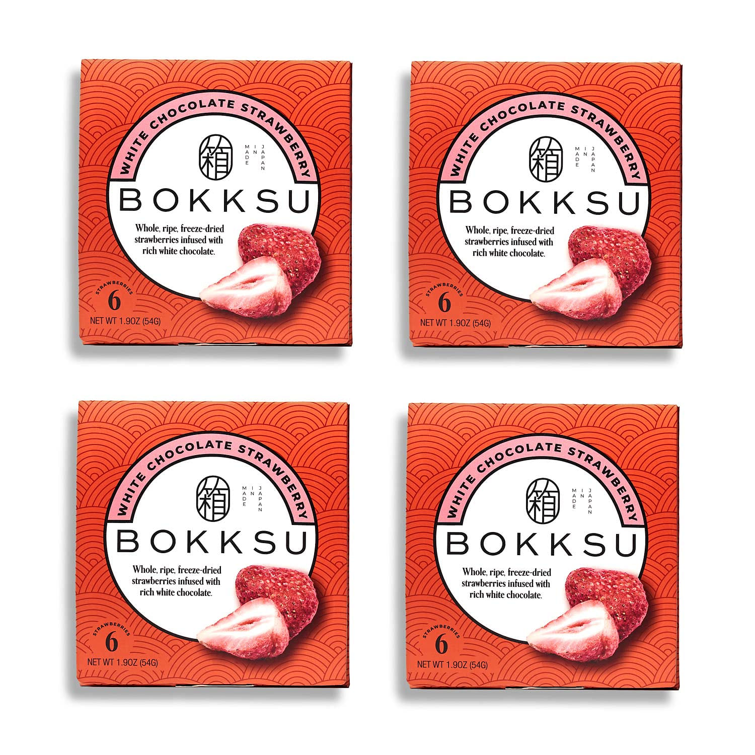 Bokksu White Strawberry 6-Piece Box (4-Pack) 1 each