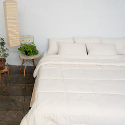 [Final Sale] mumooroom 초극세사 클라우드 차렵이불세트 - Cream (US Twin) 1 개