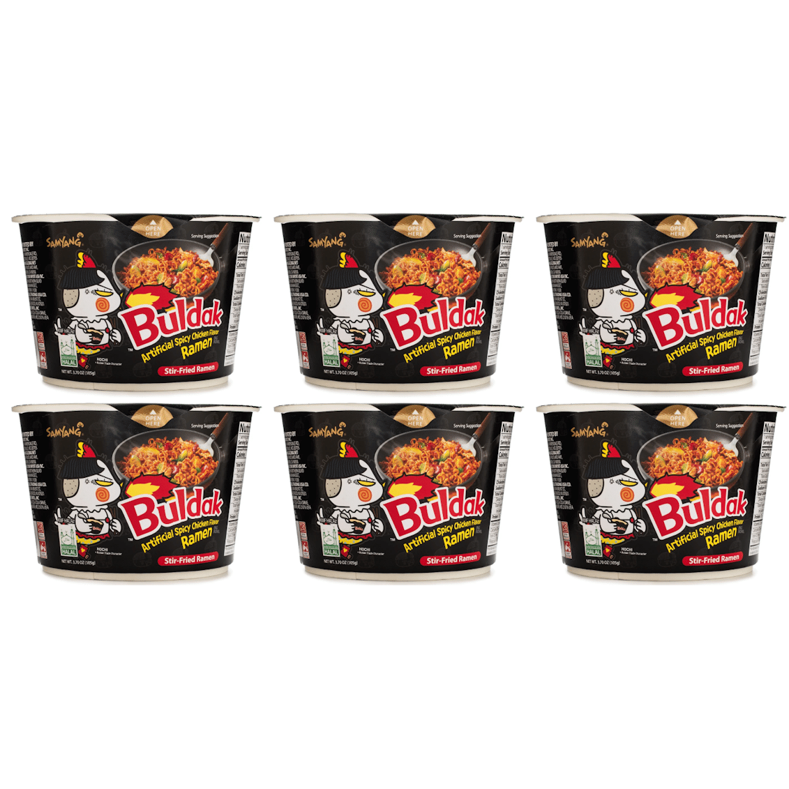 Samyang Buldak Ramen Bowl, Hot Chicken Flavor pack of 6 1 개