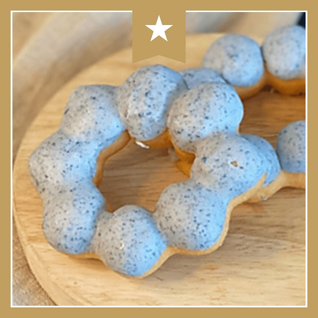 Japanese Mochi Donut- Black Sesame 1 count
