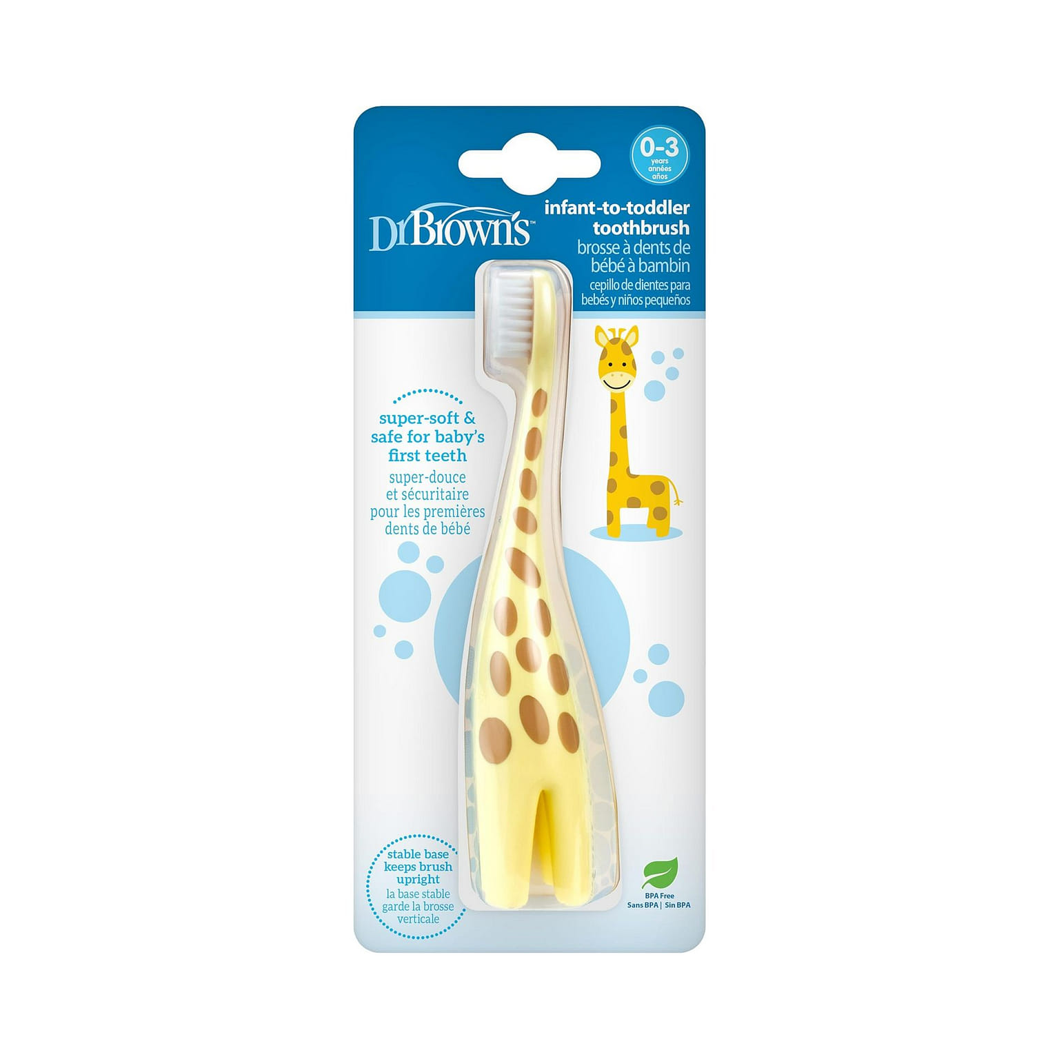 Dr. Brown's Infant-to-Toddler Training Toothbrush, Soft for Baby's First Teeth 1 ส่วน