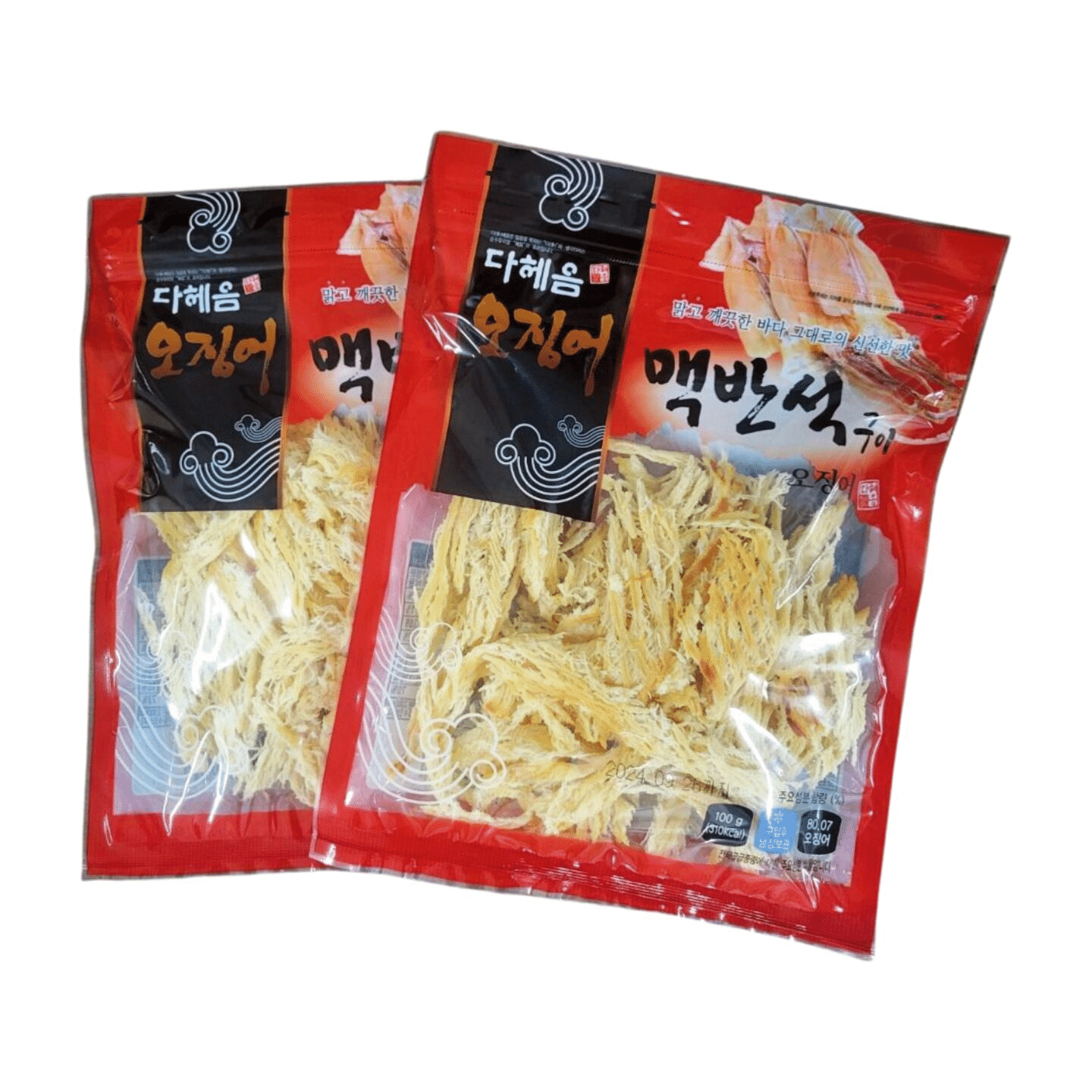 Roasted Dried Soft Squid Snack [3.52oz X 2 Bags] 200 g