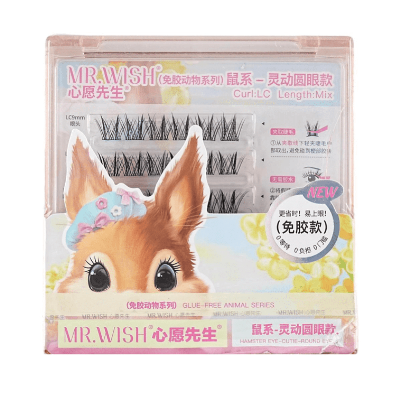 MR.WISH Glue-Free False Eyelashes-Hamster Eye 1 개