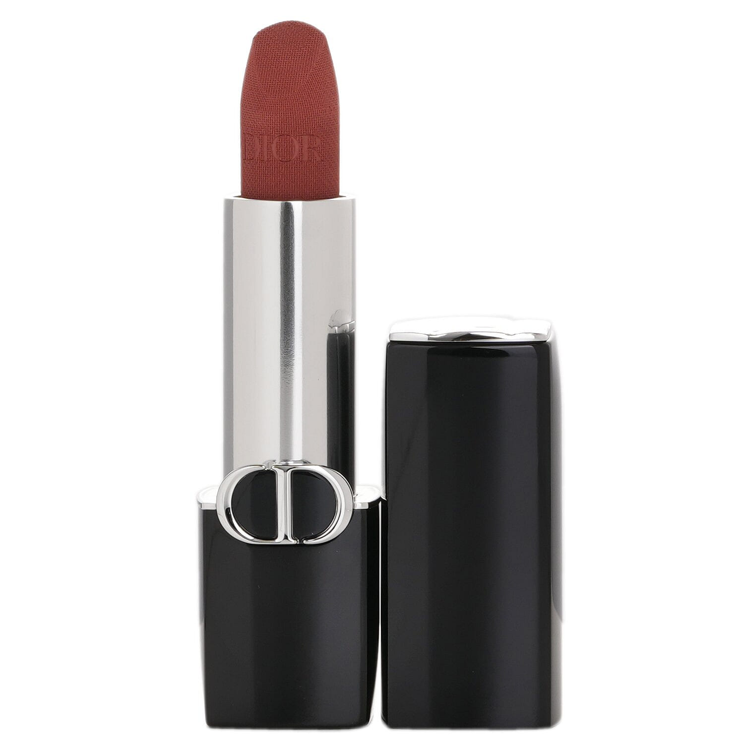 Christian Dior Flame Blue Gold Velvet Satin Lipstick # 100 Nude look Velvet Finish 3.5g/0.12oz 3.5 グラム