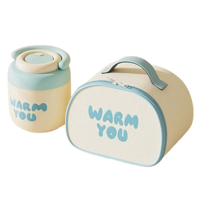 Stainless steel insulated lunch box with rice buck 1 個