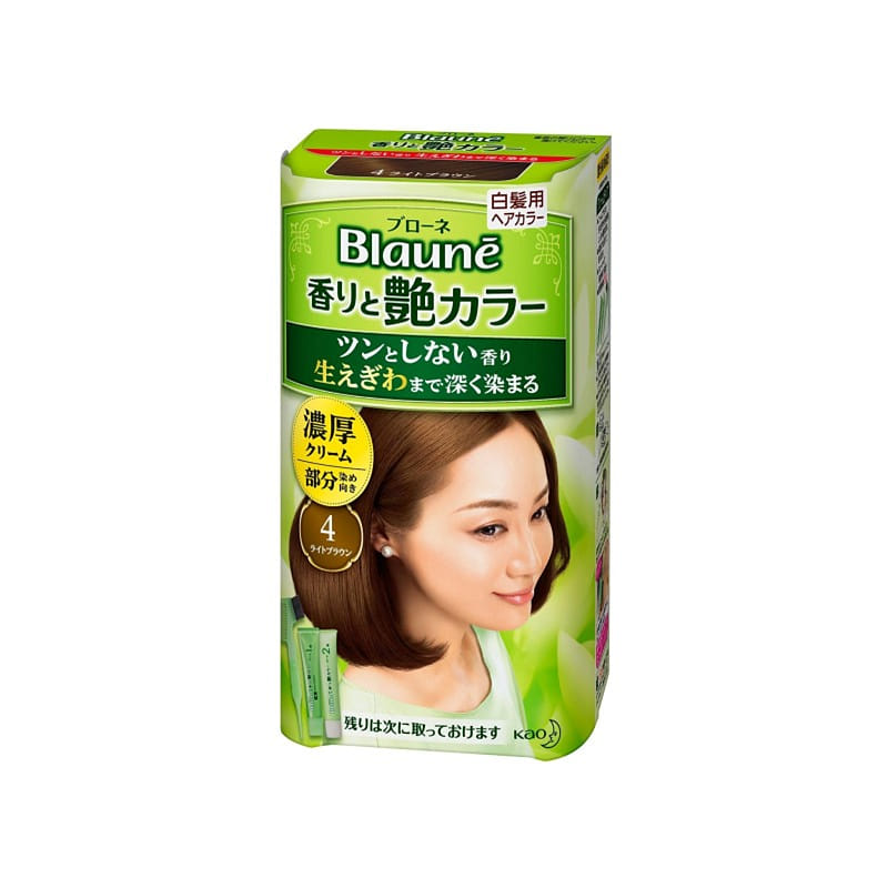 Kao Blaune No. 4 Light Brown Hair Dye 40g*2 80 그램