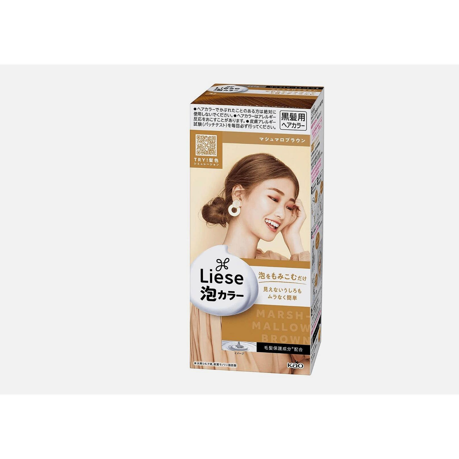 Kao Liese Bubble Hair Dye Marsh Mallow Brown 1 each