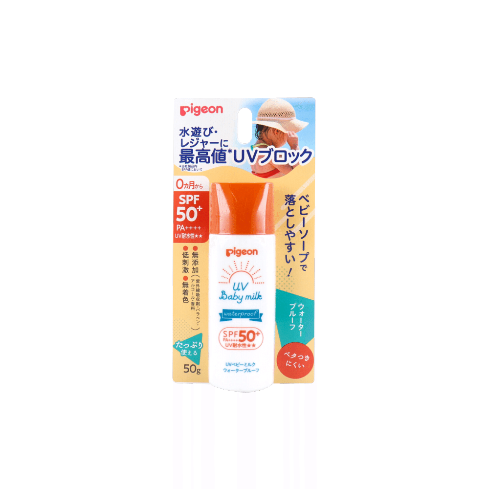 Pigeon UV Baby Milk Waterproof SPF50+ PA++++ 50g 1 each