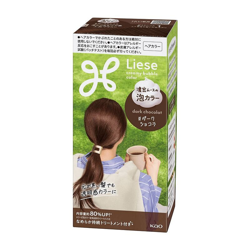 카오 리제 프리티아 버블 염색약 다크 쇼콜라 115mL 115 밀리리터