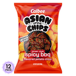 Calbee Asian Chips Spicy bbq 6 oz*12 pack