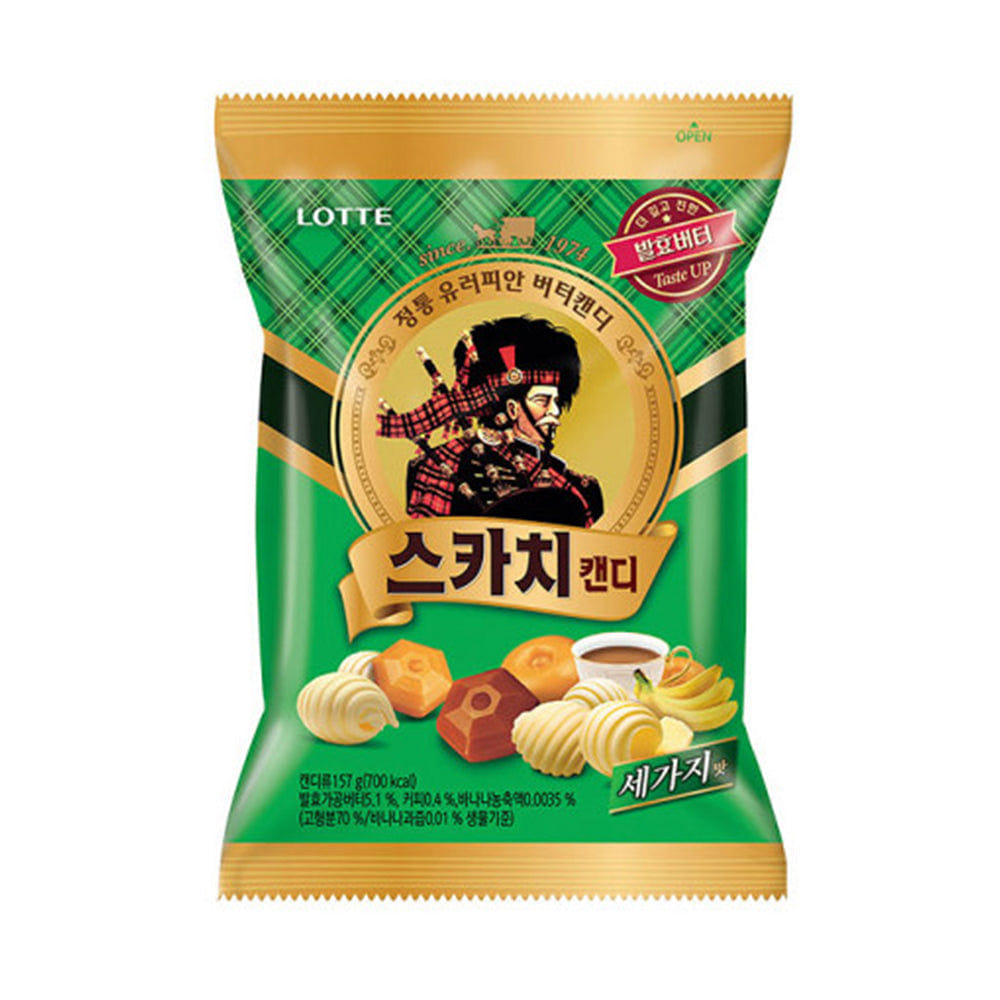 Lotte Scotch Candy 3 Flavor 157 g