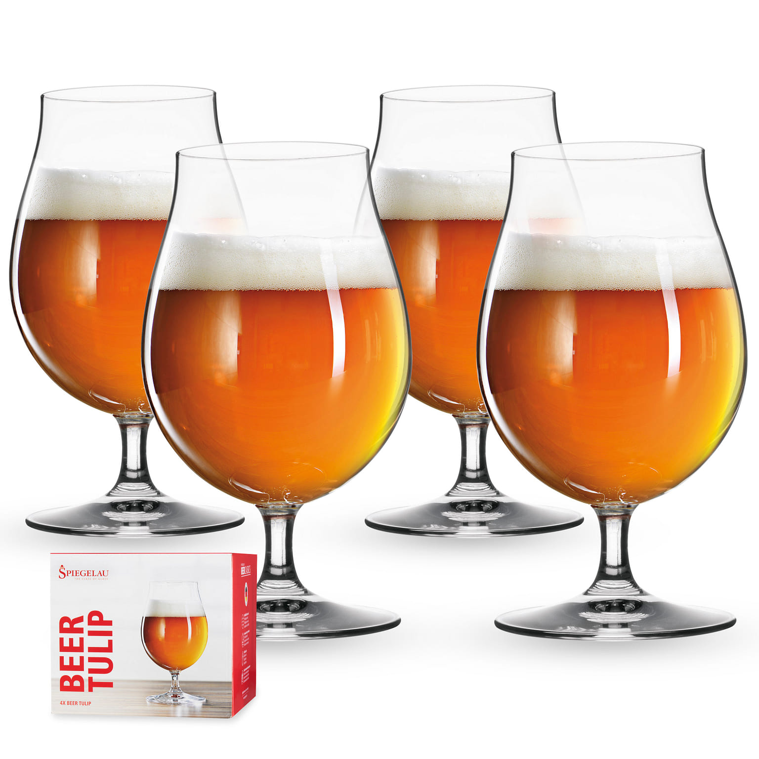 Spiegelau 15.5 oz Beer Tulip glass (set of 4) 15.5 액량 온스