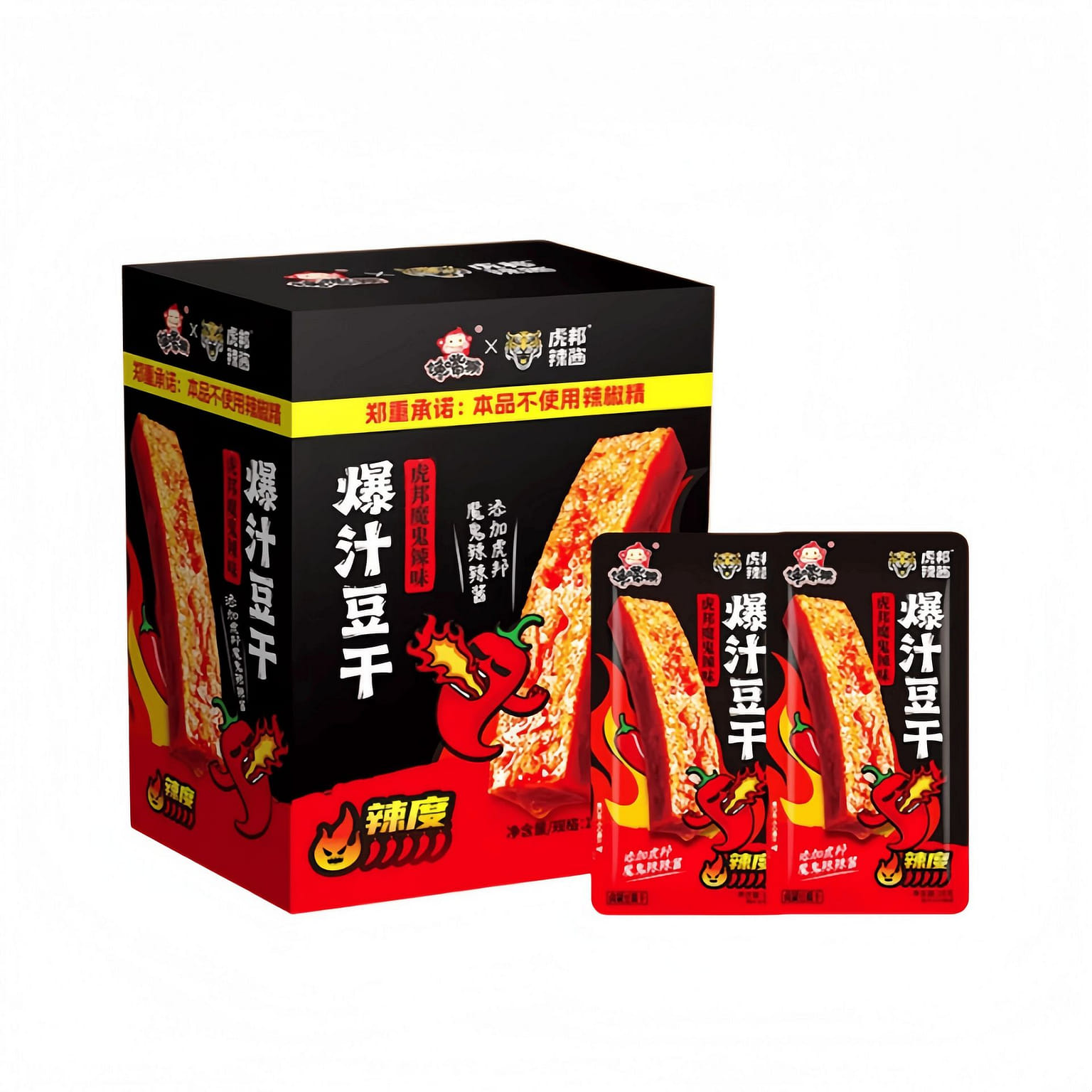 Devil Spicy Sauce Dried Tofu 18g*10 bags 180 g