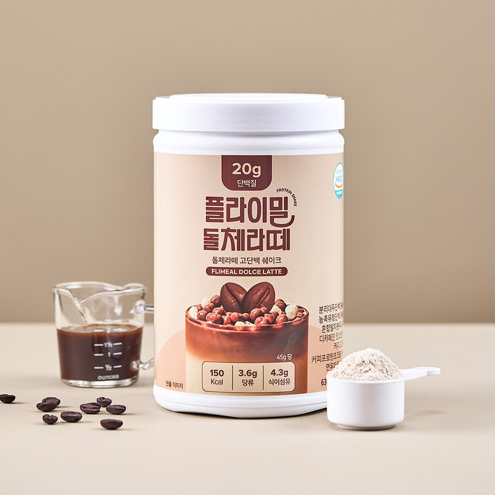 단백질 쉐이크 대용량 돌체라떼 630g 630 그램
