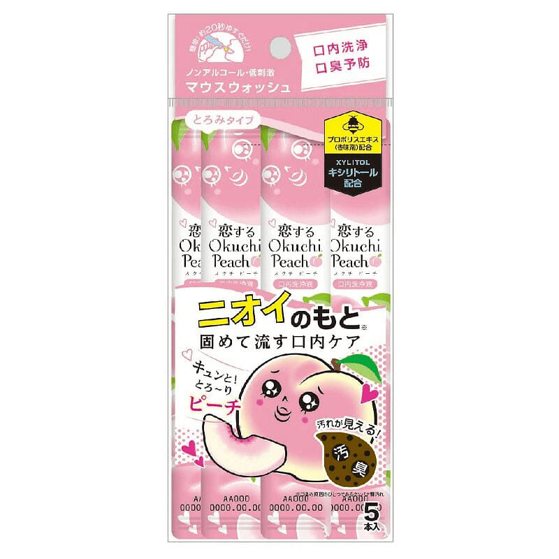 Okuchi Low-Irritation Mouthwash Peach Flavor 1 パック