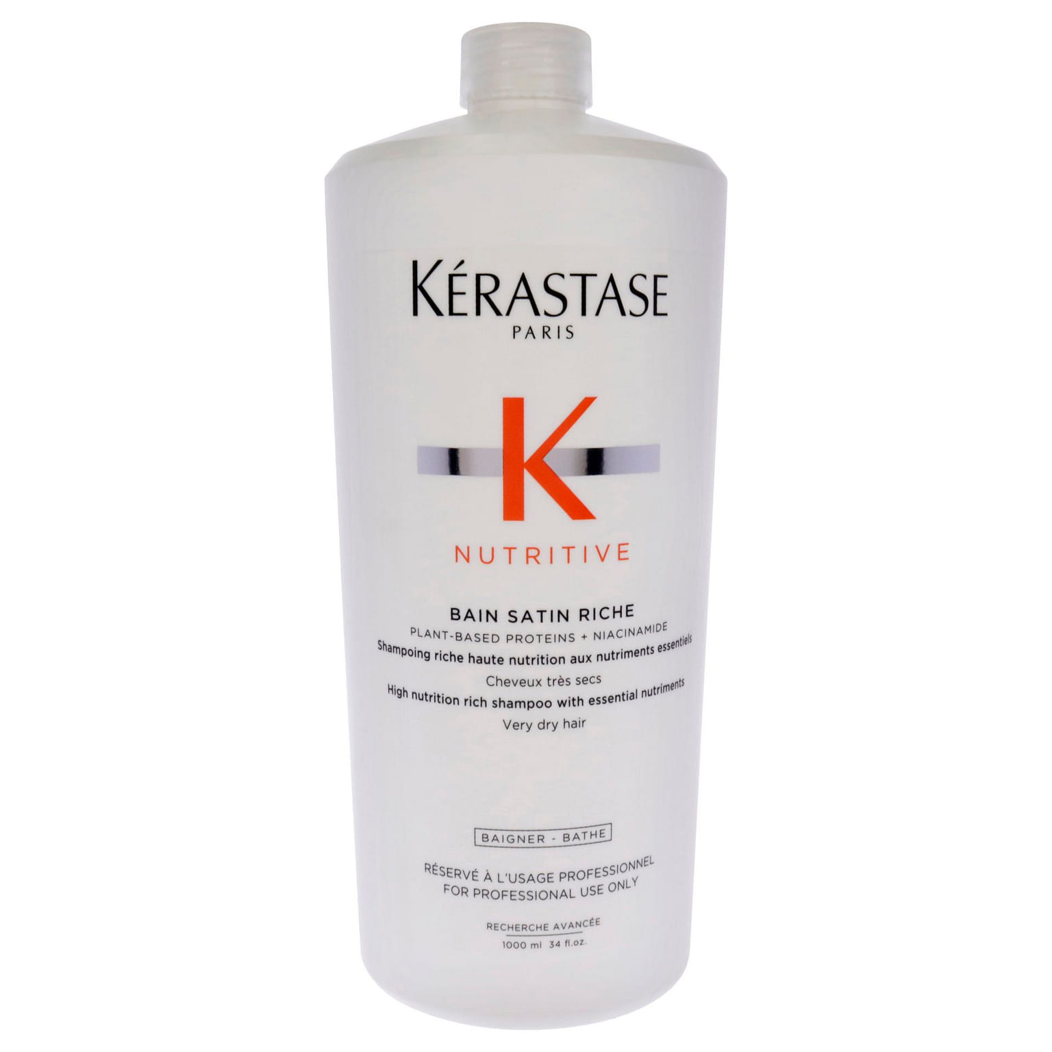 Nutritive High Nutrition Rich Shampoo by Kerastase for Unisex - 34 oz Shampoo 34 온스