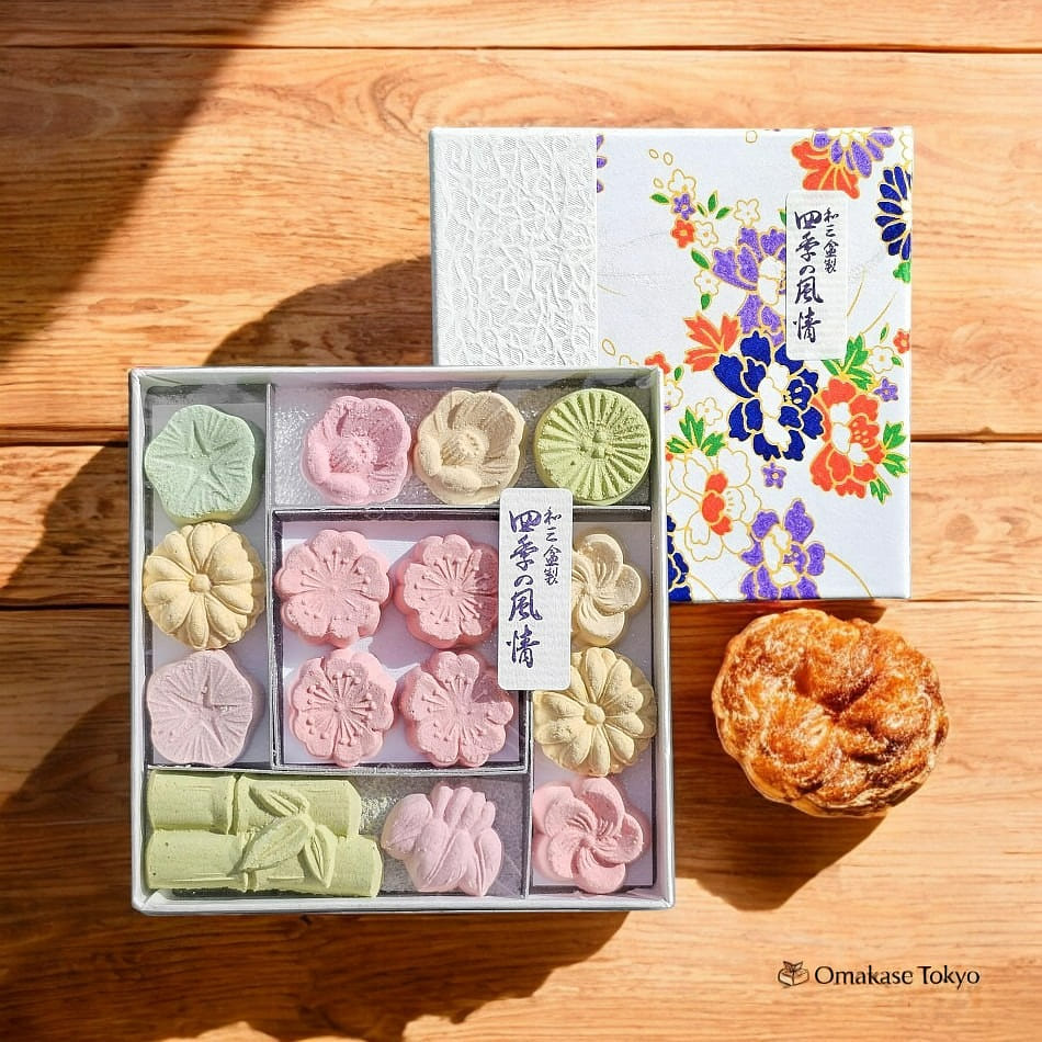 Fukuya Wasanbon Seasonal Japanese Wagashi Sweets 70 グラム