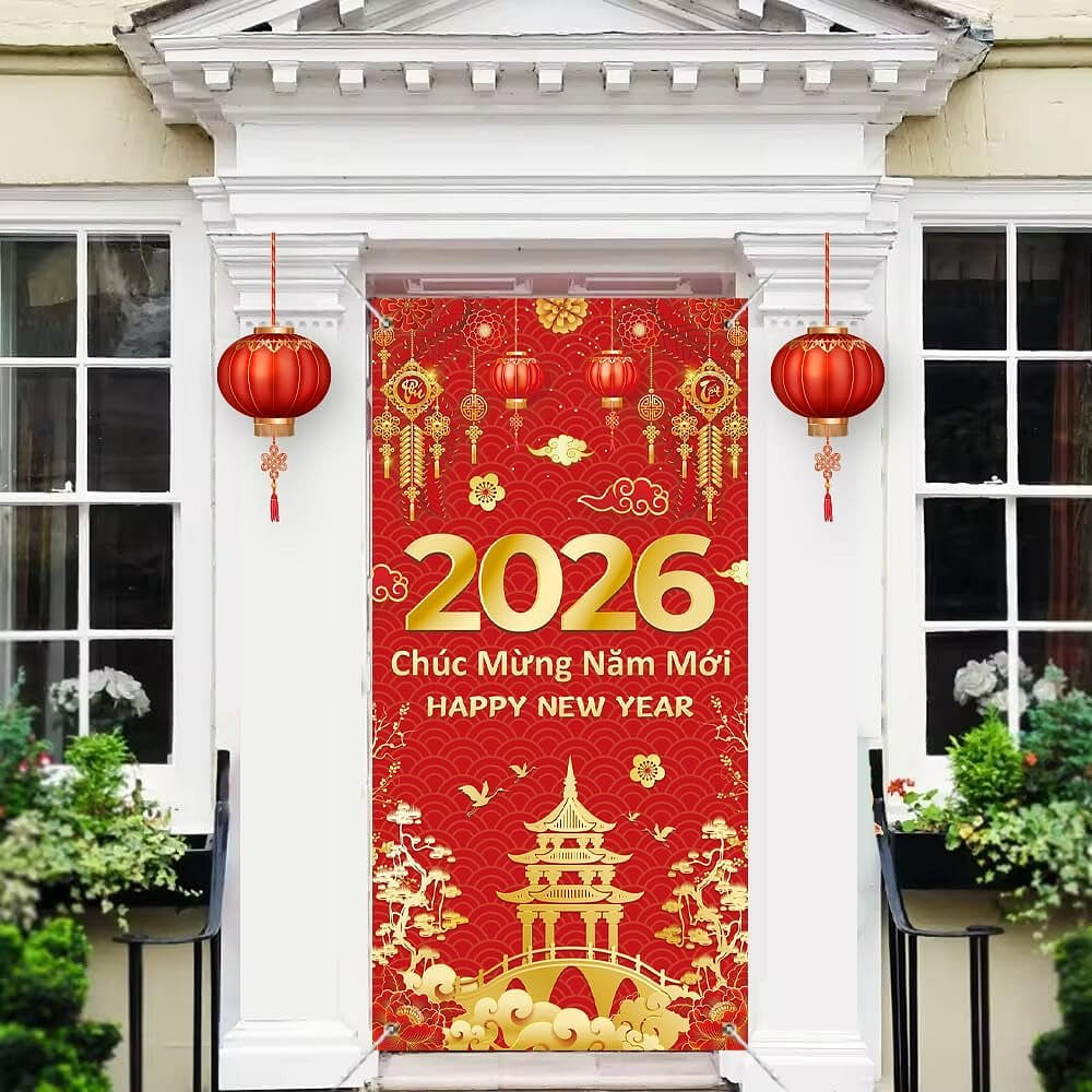 Vietnamese-New Year Door Cover 2026 Lunar New Year 1 each