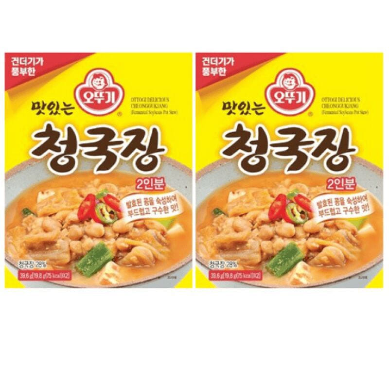 [한국 직배송] 오뚜기 맛있는 청국장 19.8g * 2개입, 2개 79.2 그램
