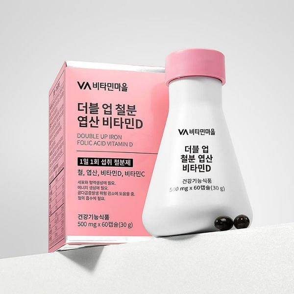 더블 업 철분 엽산 비타민D 30 그램