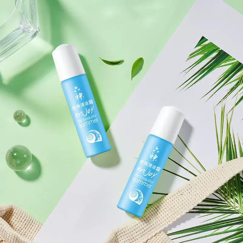 Liushen Mosquito Repellent Anti-itch Flower Dew, Cool Roller, 9ml each, in total 2 カウント