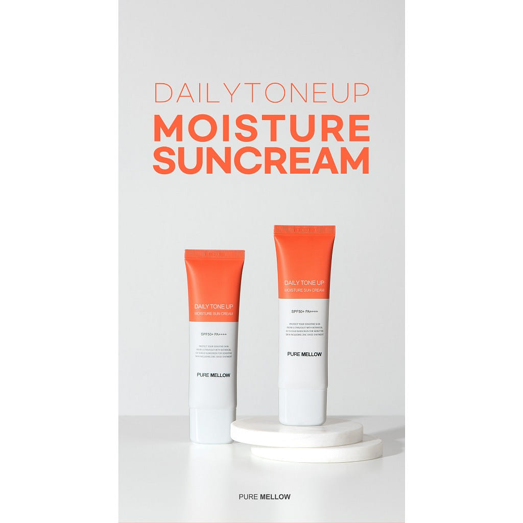 퓨어멜로우 데일리 톤업 촉촉 선크림 SPF50+ PA++++, 50ml, 2개 2 케이스