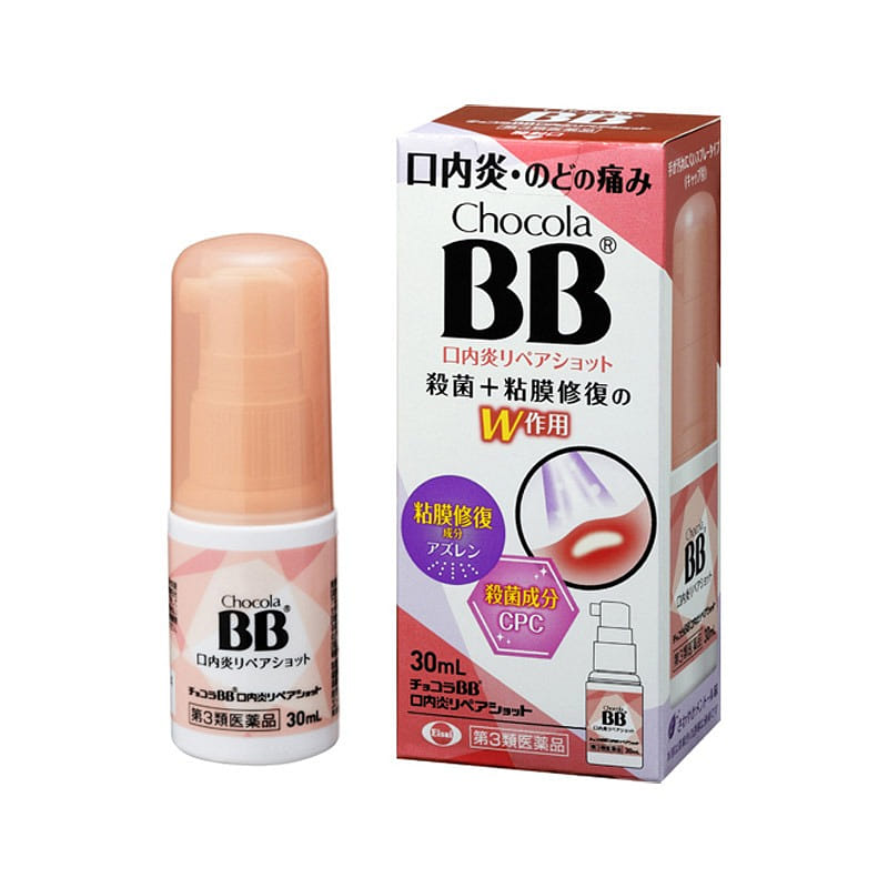 Chocolate BB Canker Sore Repair Shot Spray 30 ml 1 each