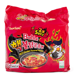 Samyang Buldak Ramen, Hot Chicken Flavor, 2x Spicy pack of 5 1 each