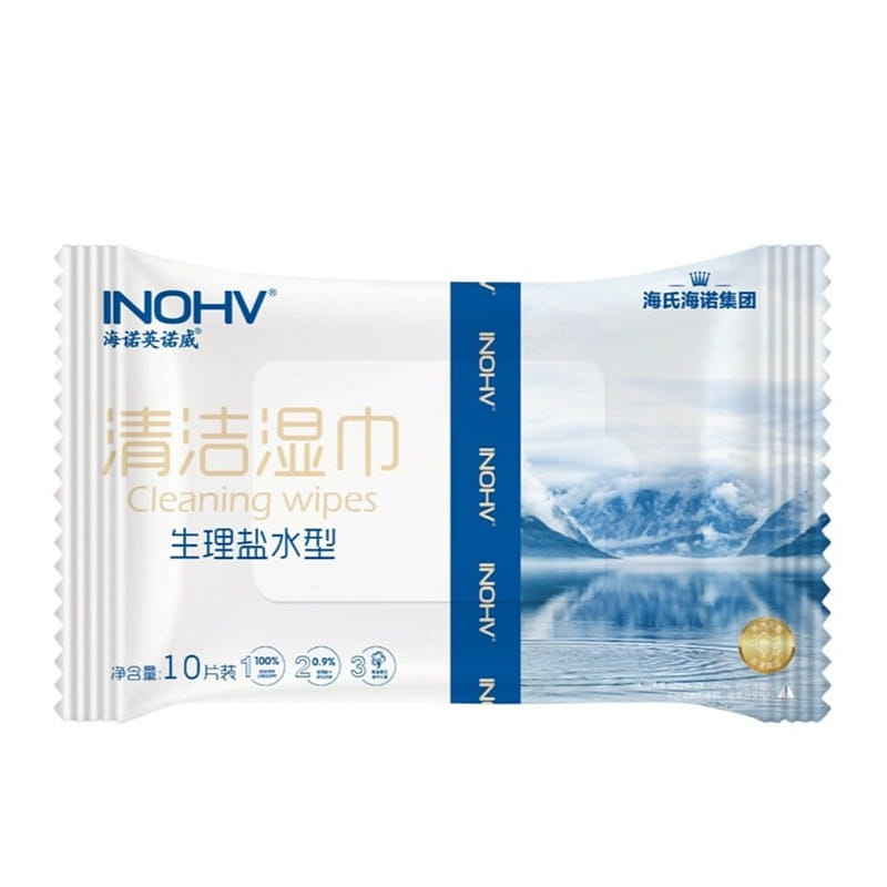 海氏海諾 生理性鹽水溼巾10片 清潔棉片無菌手口鼻 1 份