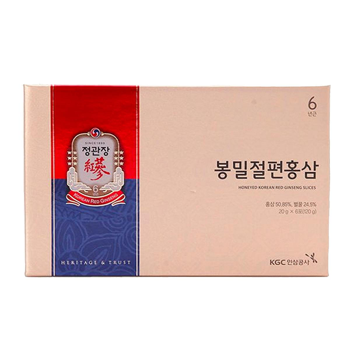 Cheong Kwan Jang Korean Red Ginseng Honeyed Slice Royal 20g 6 Packs 120 กรัม