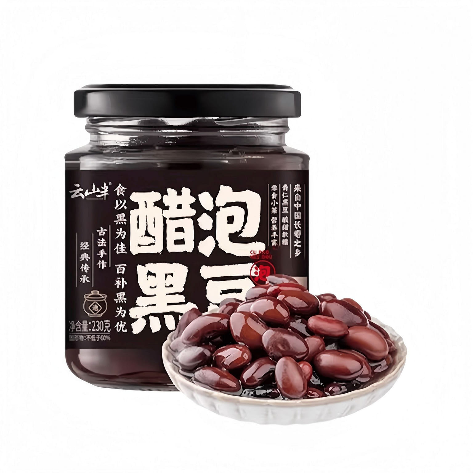 Black beans soaked in vinegar 230g*1 bottle 230 g