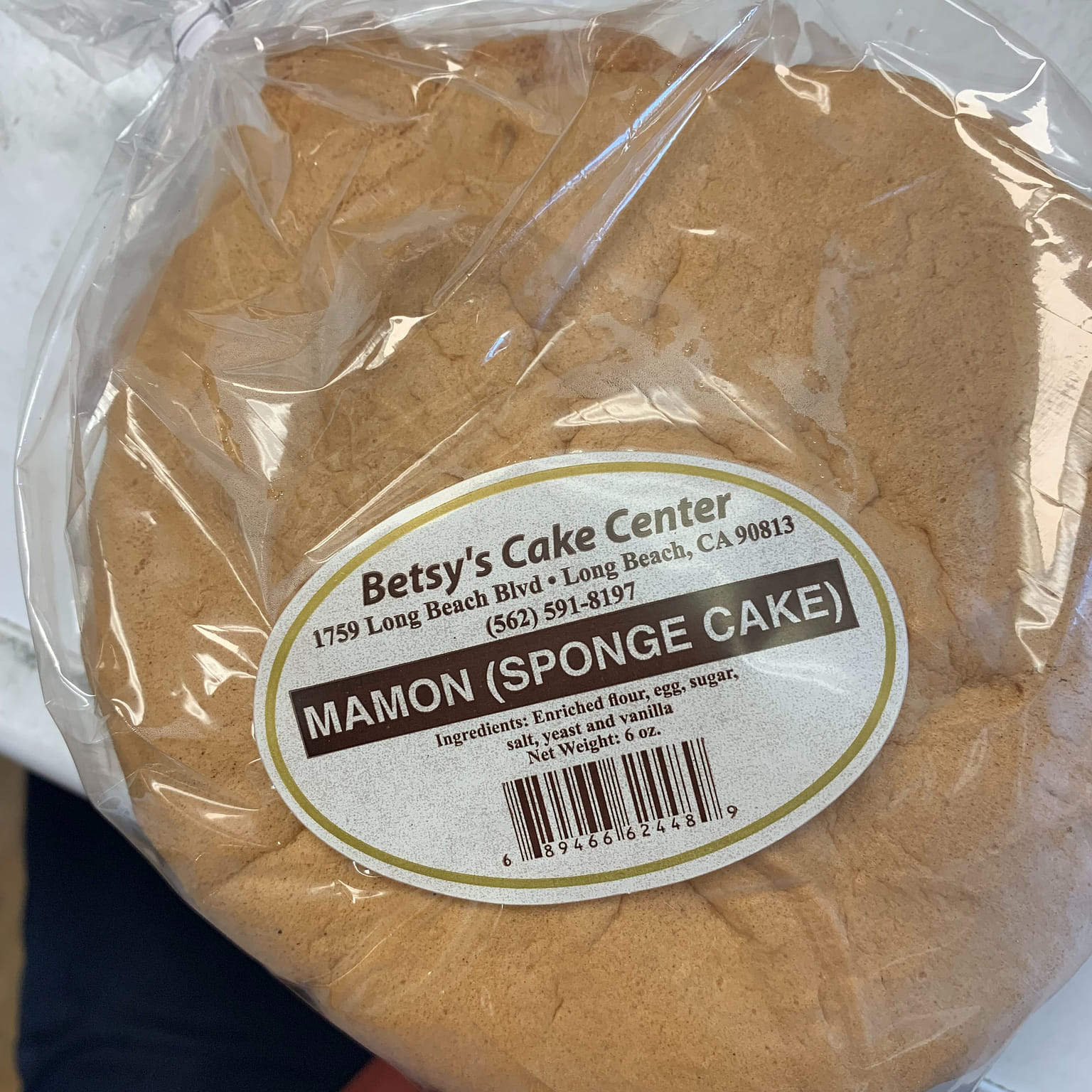 Mamon Sponge 6oz 1 each