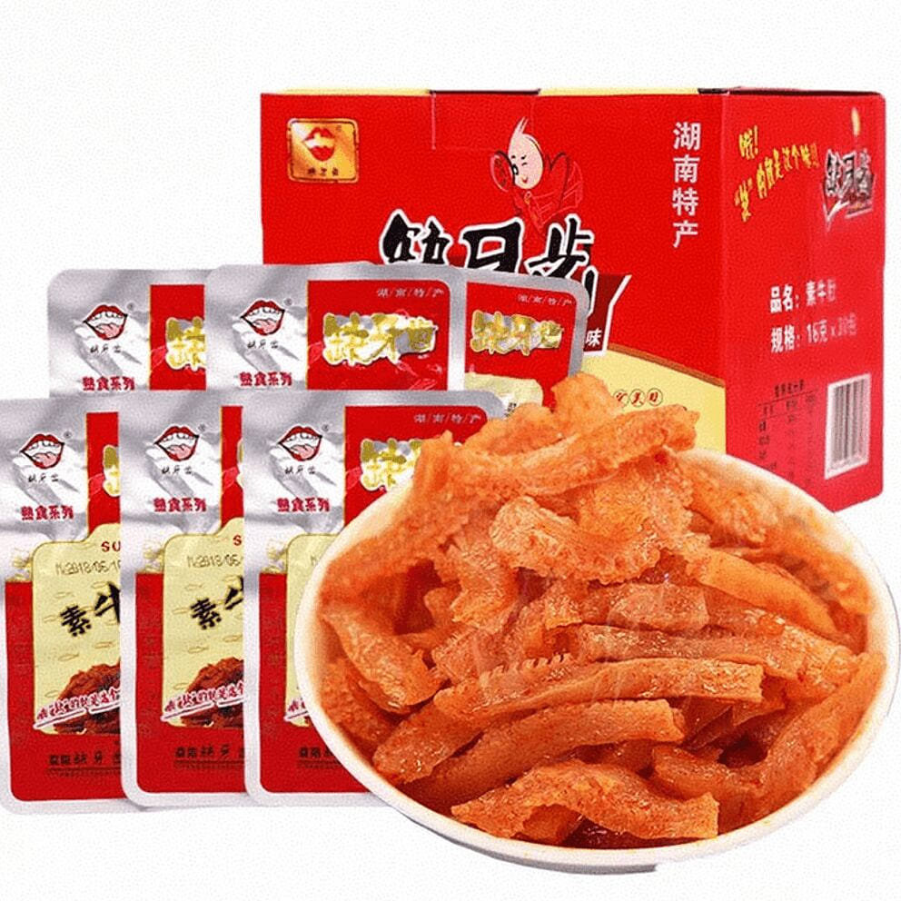 Tooth-deficient tripe spicy snacks 16g*10 bags 1 each