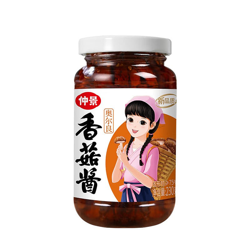 Zhongjing Orleans Shiitake Mushroom Sauce 230g 1 bottle