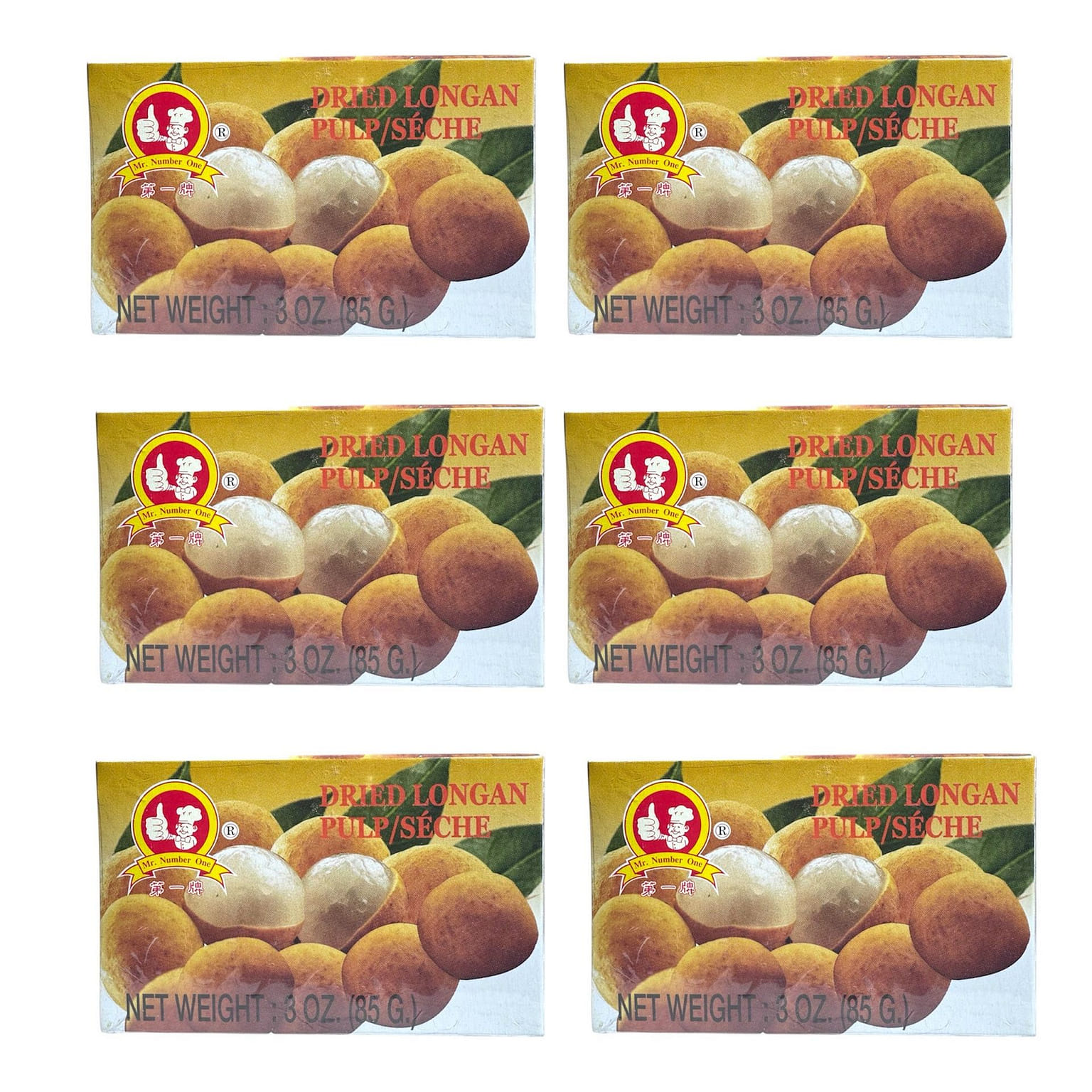 Dried Longan Nhan Nhuc Kho Combo [18oz total] 85 g*6 counts