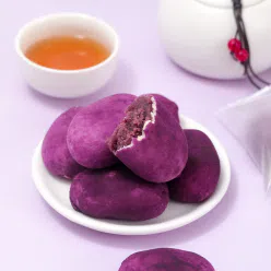 Purple Sweet Potato McLeerson Purple Sweet Potato Mini Pastry 12 packs/box Meal replacement, light food, and coarse grains 300 g