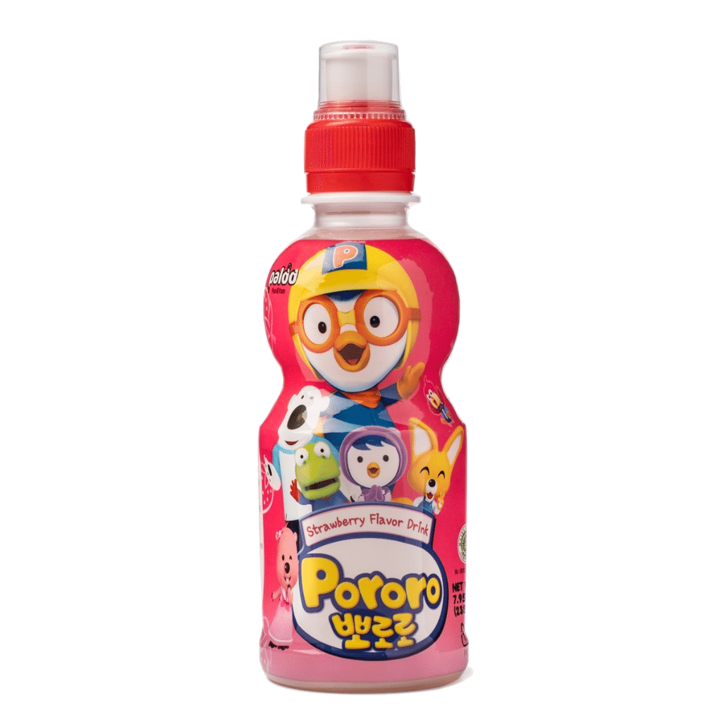 Paldo Pororo Fruit Juice, Strawberry Flavor 7.95 oz 1 ขวด