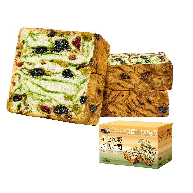 Three Squirrels Berry Starry Sky Toast 400g 400 g