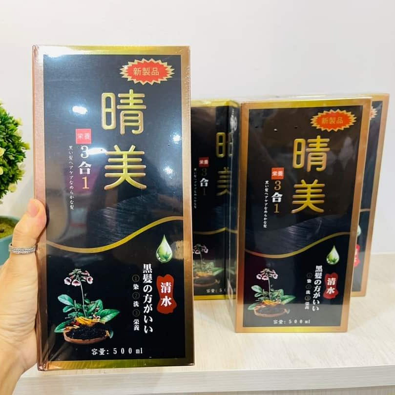 Dau Goi Phu Bac Nhuom Toc Komi Japan 500ml - Mau Den 1 bottle