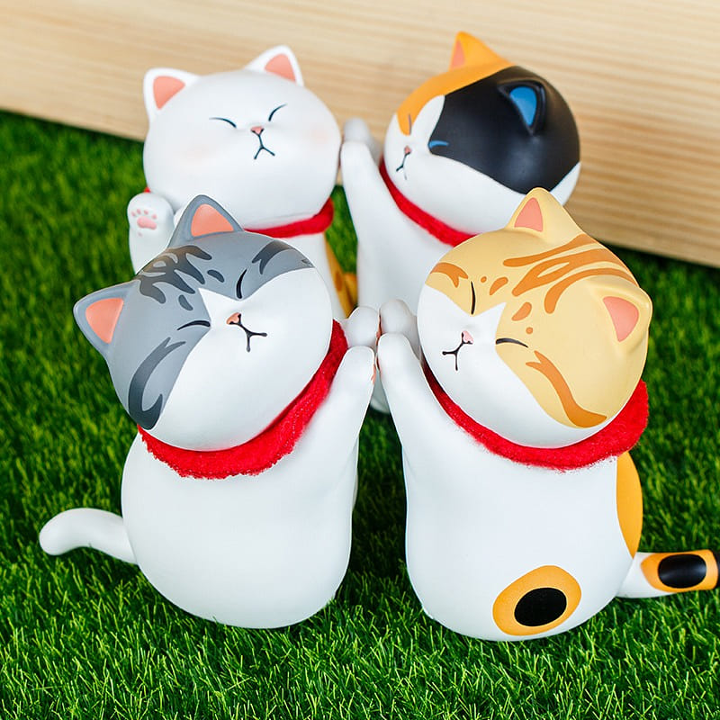 Cat Paw Series Blind Box Creative Magnetic Articulated Cat Figurine, Cute and Ad 1 each