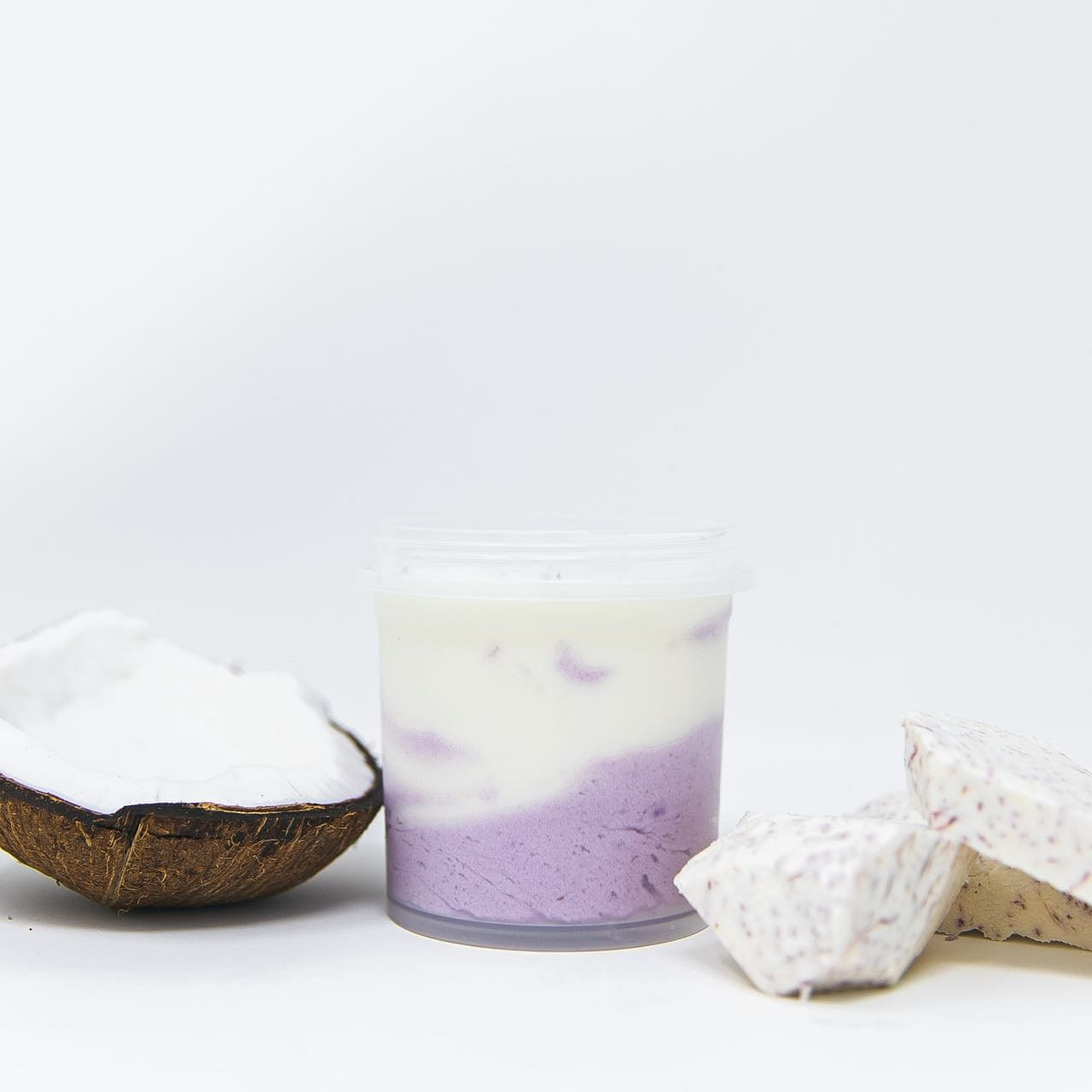 Pudim de leite de coco com taro 1 Caixa de