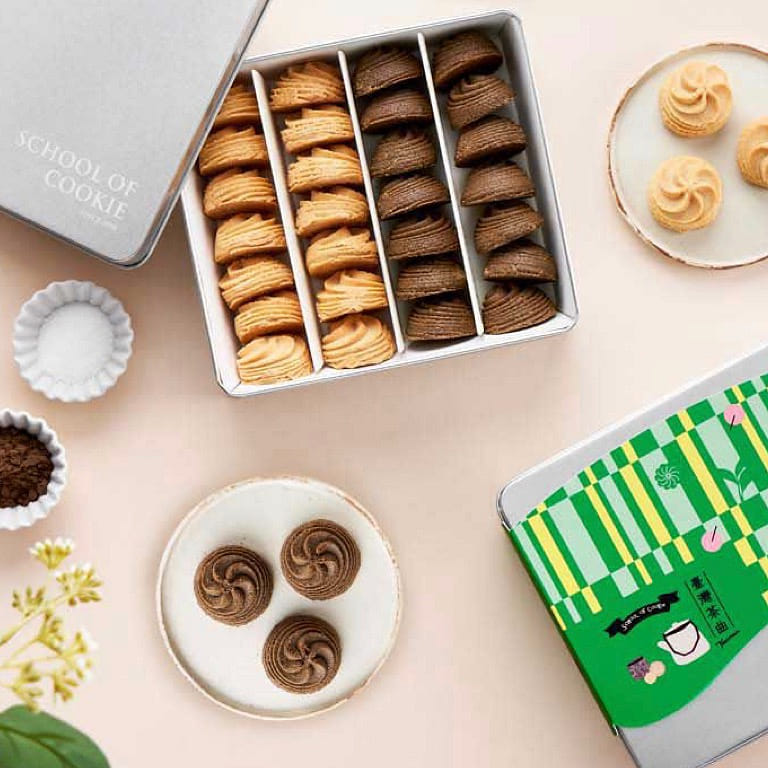 Taiwan Cookie School Tea & Butter Cookies 215 그램