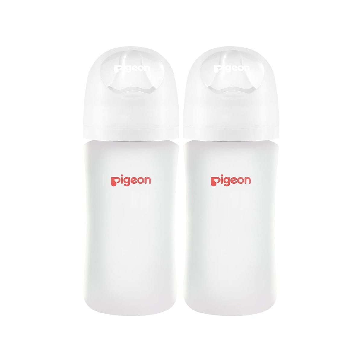 Pigeon Silicone Coating Glass Bottle 8Oz 2 count