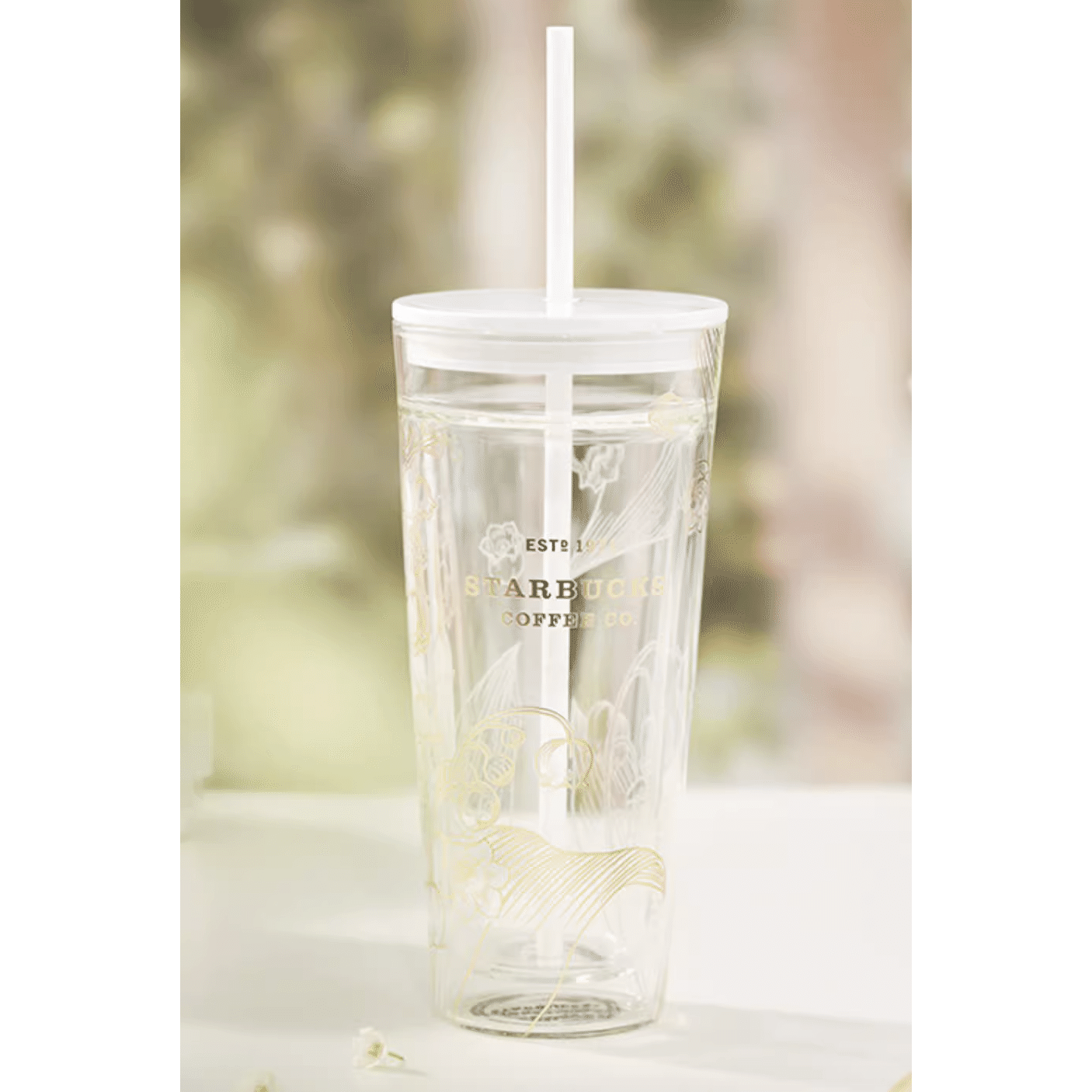 Starbucks mug lily of the valley series high beauty fashionable Mug insulated mu 591 ml(ミリリットル)