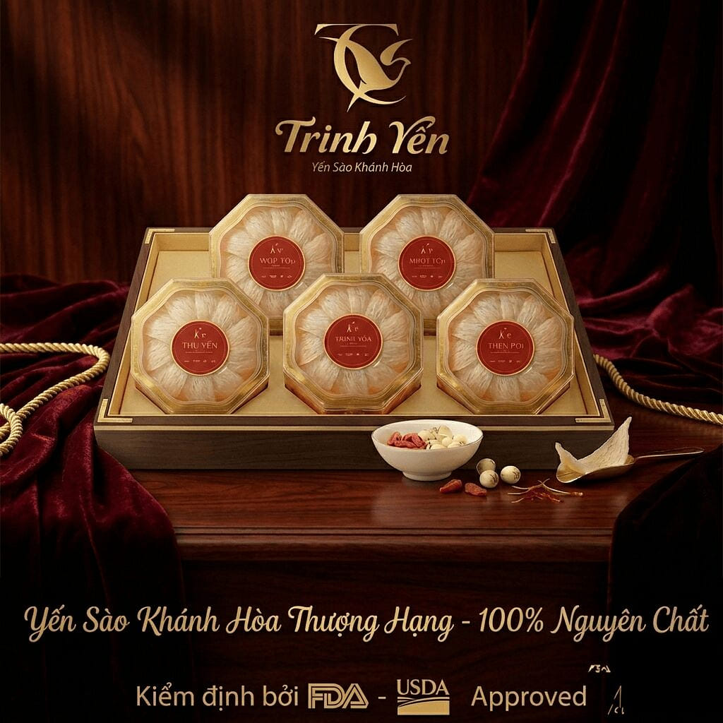 Yến Sào Khánh Hoà Thượng Hạng 500gr 5 hộp