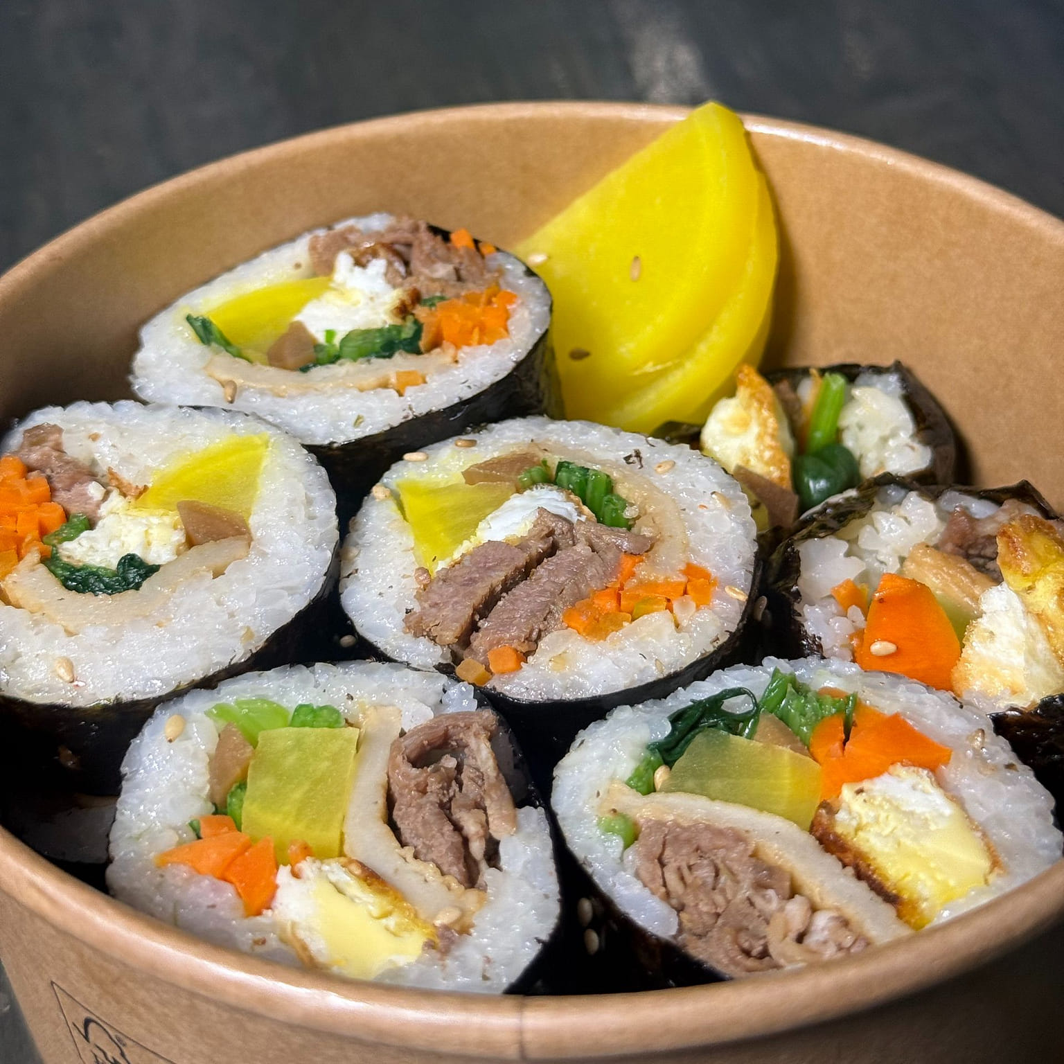 韩式牛肉紫菜包饭 大份 两卷 1 份