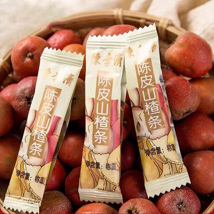 Tangerine peel hawthorn strips 525g 175g*3 three-bag package 525 กรัม